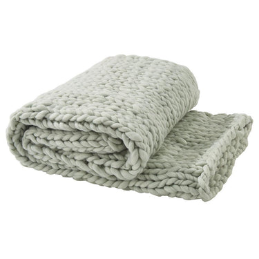 Chunky Knit Throw - Blue Mist Park Designs - The Fox Decor